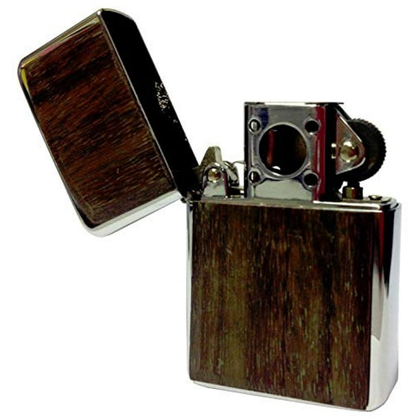 VECTOR Thunderbird Soft Flame Flip Top Butane Pipe Lighter in Wood