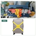 thumbnail image 4 of Uxcell 2 Pcs Luggage Straps Bungees Adjustable Luggage Strap Buckle Carry Bag Elastic Suitcase Strap Belt Airport Travel Accessories for Travel Baggage Handbag Add Bag, Yellow, 4 of 6