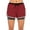 Bordeaux red, variant on YouLoveIt Women's Yoga Shorts 2-in-1 Sports Yoga Shorts Double-layer High Waist Workout Yoga Shorts Pants Elastic Waistband Summe Beach Shorts Athletic Sweatpants with Pockets