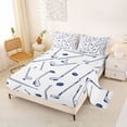 thumbnail image 2 of Castle Fairy Sport Hockey Stick King Sheets 4pcs, Ball Game Bedding, White Navy,1 Fitted Sheet, 1 Flat Sheet and 2 Pillowcases, 2 of 6