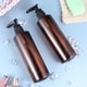 thumbnail image 4 of EeaseMX 6 botellas de plástico de 250 ml con bomba a presión, para viaje, rellenables, color marrón (color aleatorio del cabezal de la bomba), 4 of 7