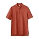 thumbnail image 1 of Camisas Manga Larga Hombre Moda de primavera y verano para hombre, camisa informal de manga corta con cuello levantado, camisetas transpirables para hombre (Orange, 3XL), 1 of 4