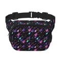 thumbnail image 1 of Xecao Guitare Colorée pour Sac Banane Double Couche pour Voyage Cyclisme Activités Extérieures avec Sangle Réglable et Poches Zippées, 1 of 9