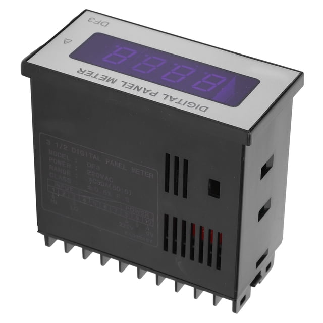 Medidor de panel digital BERM 3 1/2 con pantalla de voltaje y corriente, instrumento de medición de 50 A y 220 V
