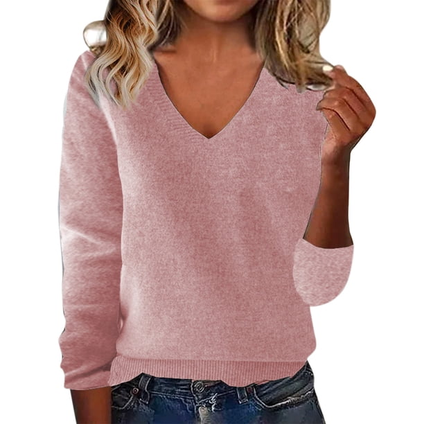 Ploknplq Hoodies for Women,Sweatshirt for Women,Trendy Queen Hoodie,Sweater Spring One Word Shoulder Exposed Shoulder Hood Jacket Sweater,Graphic Hoodies,Long Sleeve Shirts for Women Pink M