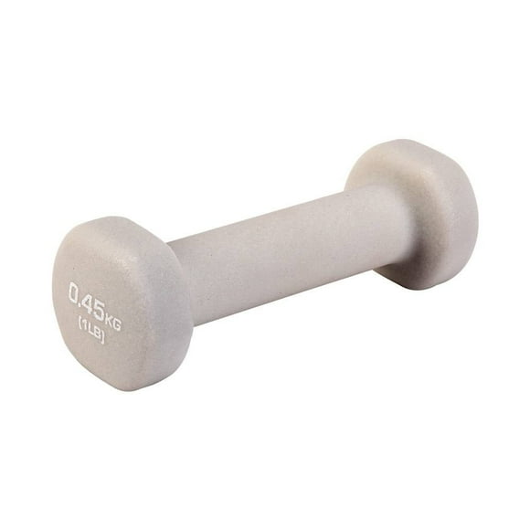 Mancuerna de Neopreno de 1lb Athletic Works WMW-502-1LB Blanco