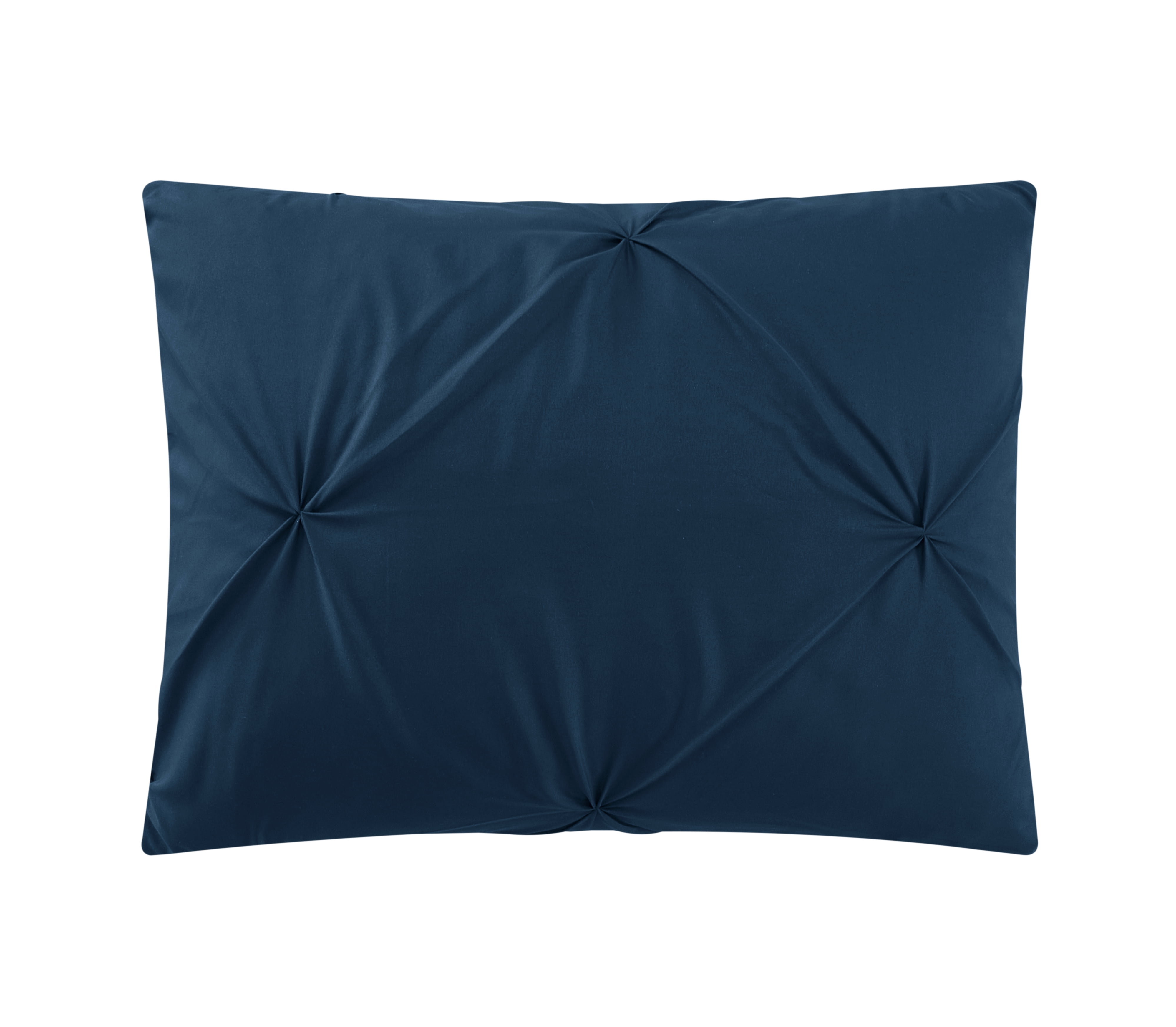 Sharper Image 9-Piece Navy Down Alternative Pintuck Bed-in-a-Bag Set, King