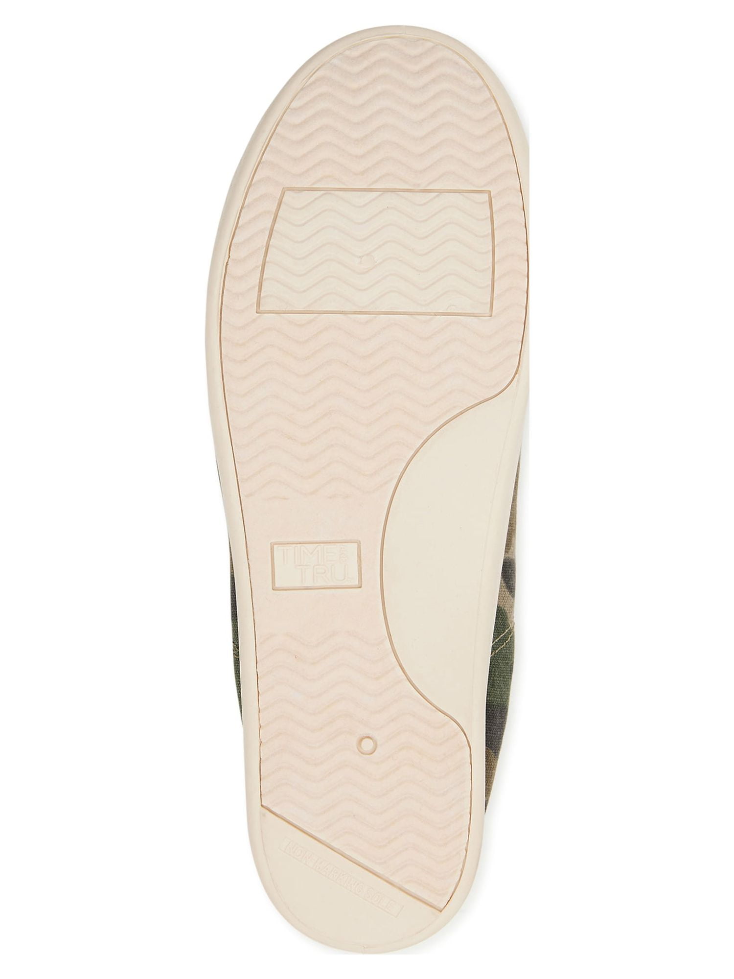Time and Tru Women's Scrunch Back Slip On Sneakers, Sizes 7-12, Wide Width Available