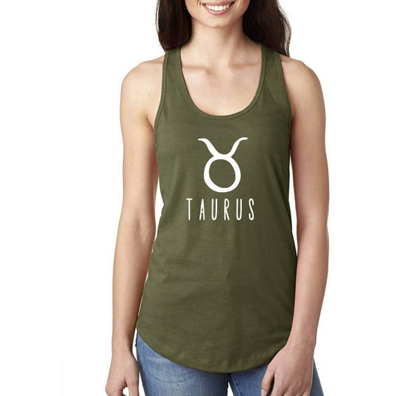 Taurus Zodiac Sign Racerback Tank