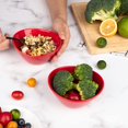 thumbnail image 2 of Cibeat 9 Ounce Porcelain Bowls, Set of 8 Red Ceramic Bowls for Sauce, Cereal, Soup, Salad, Pasta, Prep, Rice, Ice cream, Microwave & Dishwasher Safe (5 Inch, Red), 2 of 6