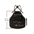 thumbnail image 3 of HLONK Non-Slip Hairdresser Apron with Tool Storage - Black PU Strap  Adjustable Shoulder Straps  Multiple Pockets for Scissors  Combs & Clips - Ideal for Barbering  Baking & Home Kitchen, 3 of 4