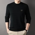 thumbnail image 3 of Men's Long-Sleeved Striped Sweater Fashionable Casual And Versatile Bottoming Sweater, 3 of 3