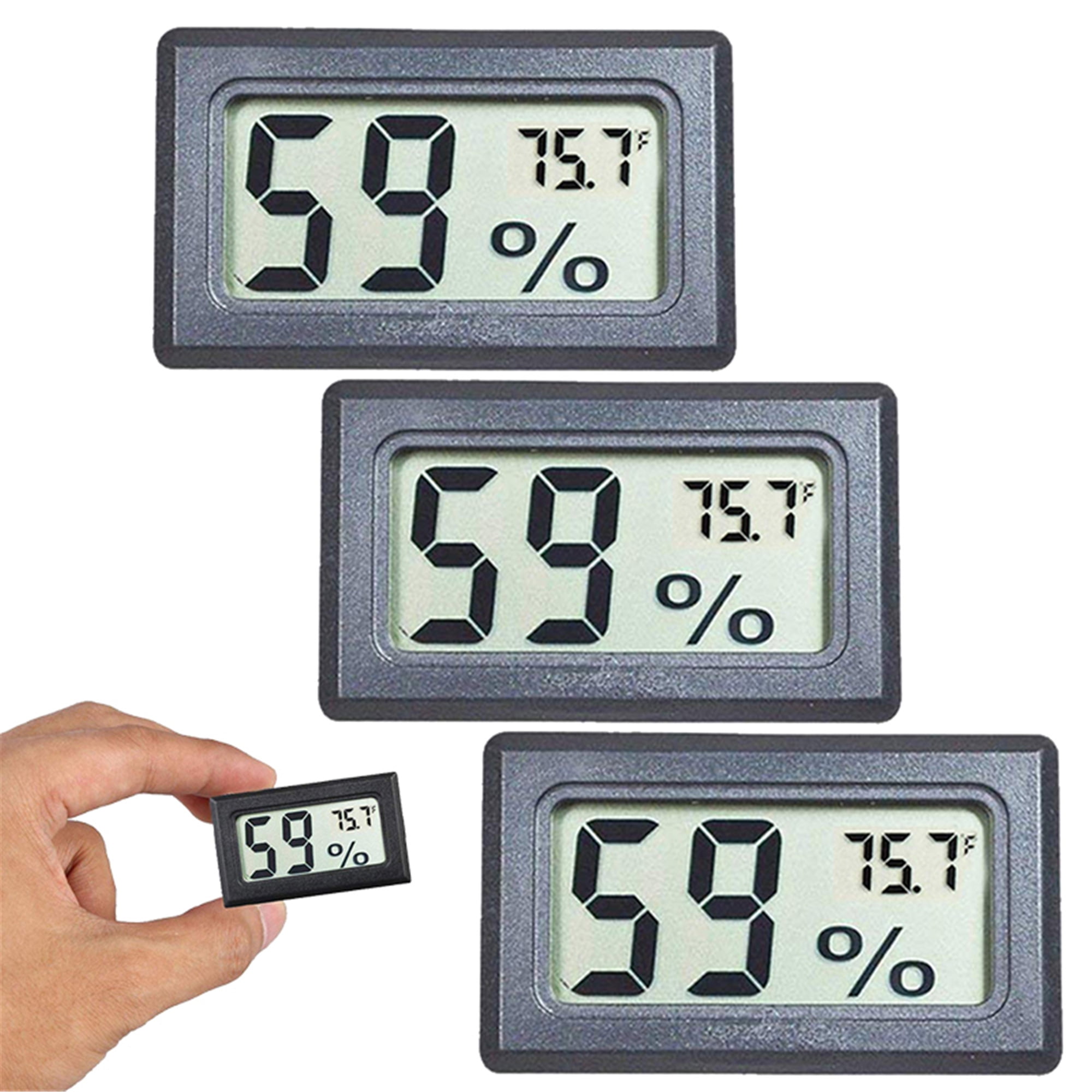 Elbourn Outdoor Wireless Humidity Meter Thermometer 2 in 1, Hygrometer with  Temperature and Humidity Monitor 2-Pack 