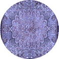thumbnail image 1 of Ahgly Company Indoor Round Persian Blue Traditional Area Rugs, 7' Round, 1 of 4