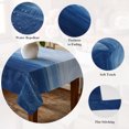 thumbnail image 5 of Navy Blue Ombre Table Cloth Waterproof Tablecloths, Modern Abstract Art Ocean Oil Painting Tablecloth Dining Table Cover for Kitchen Party Tabletop Outdoor, Rectangle Tablecloth 60x84 Inch, 5 of 9