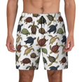 thumbnail image 3 of Uemuo Various Turtle Pattern Mens Swim Trunks Quick Dry Board Shorts with Mesh Lining, Stretch Beach Shorts Quick Dry No-Chafing Board Shorts-XX-Large, 3 of 9