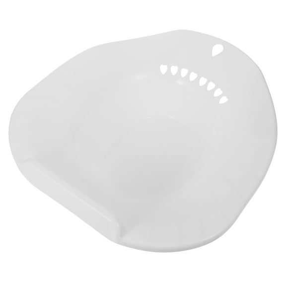 Masteelf 3 pcs  Sitz Bath Toilet Seat Sitz Bath Silver Iron Wash Basin Private Part Cleaner