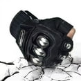 thumbnail image 1 of Guantes de Motocicleta de Medio Dedo para Hombre, Guantes de Seguridad para Deportes de Motor de Motocicleta para Exteriores de Acero Negro, 1 of 9