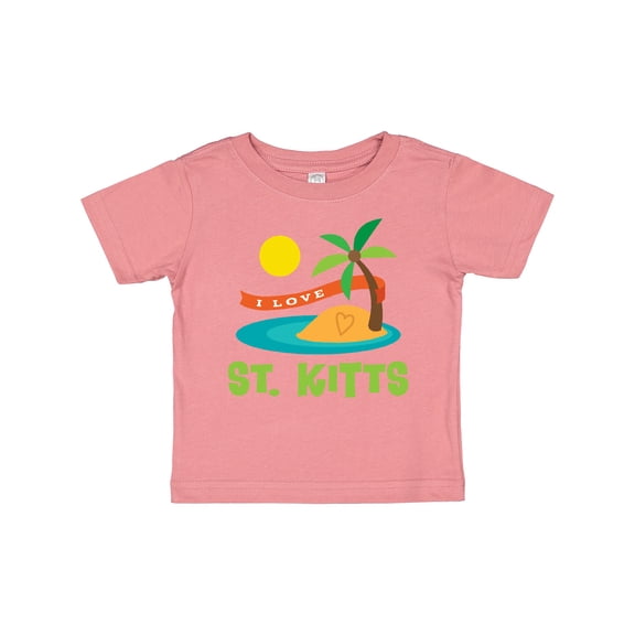 Inktastic I Love St. Kitts Boys or Girls Baby T-Shirt