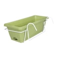 thumbnail image 4 of Maceta colgante shamjiam Verde claro para flores con bandeja desmontable, 4 of 8