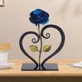 thumbnail image 4 of 2x Modern Rose Flower with Het-Shaped Stand Decoration Baoblaze none, 4 of 6