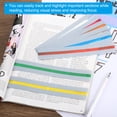 thumbnail image 5 of Uxcell Guided Reading Strips Tracking Highlight Colored Overlay Bookmarks Multi Colors 16 Pcs, 5 of 6