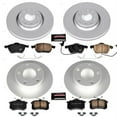 thumbnail image 2 of PowerStop Front and Rear Geomet Coated Brake Rotor and Pad Kit Fits: AUDI Select Models CRK637, 2 of 5