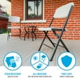 thumbnail image 6 of Lifetime Polyethylene Folding Chair - 4 Pack, Indoor/Outdoor (Commercial Grade)- Almond (81157), 6 of 12