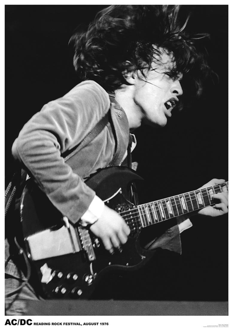 AC/DC ? Reading Rock Festival 1976 Poster - 16.5x23.5
