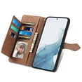 thumbnail image 2 of Dteck for Samsung Galaxy A16 5G Wallet Case with Card Holder for Women Men, Galaxy A16 5G Phone Case Embossed PU Leather Zipper Purse Card Holder Flip Folio Shockproof Cover with Wrist Strap,Brown, 2 of 4