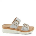 thumbnail image 2 of Patrizia Women's VELVETTE Two-Strap Buckle Slide Sandals Silver EU 36 / US 5.5 - 6, 2 of 5