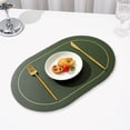thumbnail image 4 of Hariumiu Table Placemat Insulation Pad Easy Clean Faux Leather Placemat Heat Resistant Table Protection Mat for Home Kitchen, 4 of 11