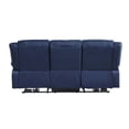 thumbnail image 5 of ACME Zuriel Power Motion Sofa w/USB, Blue Synthetic Leather, 5 of 9