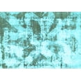 thumbnail image 1 of Ahgly Company Indoor Rectangle Abstract Light Blue Modern Area Rugs, 3' x 5', 1 of 4