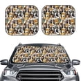 thumbnail image 2 of Haiem Cute Dog Car Windshield Sun Shade (2 Pieces) Foldable Windshield Sun Shade Car Accessories for Truck SUV Pickup-Large, 2 of 7