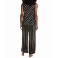 thumbnail image 2 of Natori womens  2pc Tate Silk-Blend Pajama Set, l, Black, 2 of 3
