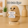 thumbnail image 3 of Muñeca de ganchillo Positive Potato con 30 bonitos letreros para hermana, 3 of 6