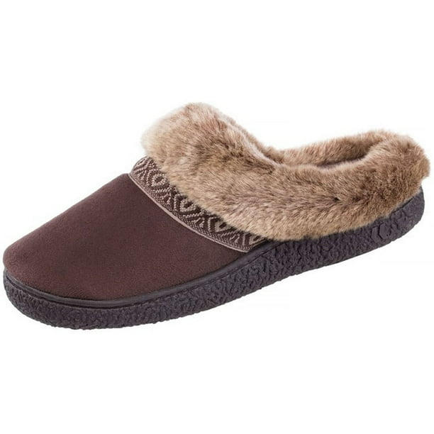 Isotoner Isotoner Women's Smartzone Gel Comfort Slippers (7.58, Dark