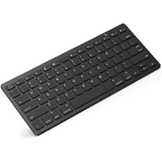 Slim Wireless Keyboard, 2.4 GHz 78-key Mini Wireless Keyboard with USB Receiver for Windows 10/8/7 / Vista / XP and Android SILVER