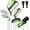 Green (8-12 Ages), variant on XDriveMax 6 Pieces Golf Club Set, Junior Complete Set for Ages 8-12 with Stand Bag, Right Handed, 2 Head Covers, Gray