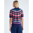 thumbnail image 3 of Free Assembly Women's Yoke Stitch Sweater with Short Sleeves, Midweight, Sizes XS-XXL, 3 of 5