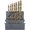 1-10 mm (19 Count), variant on Metric Cobalt Drill Bits Set 1.5-6.5mm 13PCS, M35 high speed steel, high hardness straight shank drill, mechanical or hand drill for drilling, suitable for stainless steel, iron, copper and aluminum.