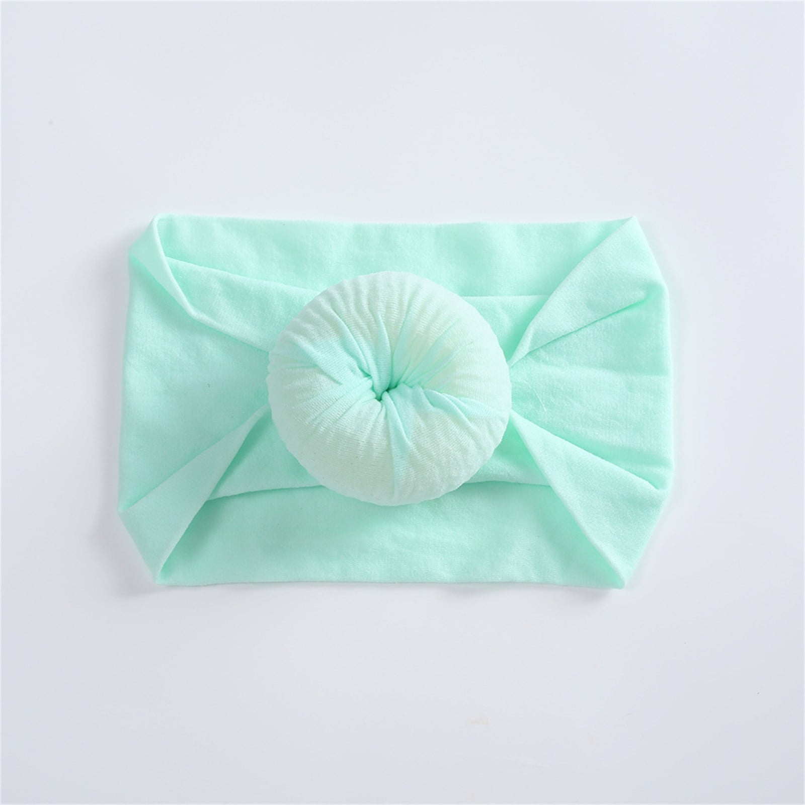 Qandsweet Baby Headbands Circle Bows Knotted Soft Silk Nylon Headwraps For Newborn Infant Toddlers Girl Kids