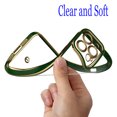 thumbnail image 3 of Njjex for iPhone 15 Plus Phone Case with Screen Protector ,Luxury Gold Plated 360°Soft Slim Cover Shockproof Full Protective Phone Case Cover for iPhone 15 Plus 6.7 Inch, Green, 3 of 7