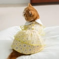 thumbnail image 5 of Lace-Up Dog & Cat Evening Gown – Breathable Printed Sun Dress for Small Pets (Polyester, Machine Washable, 20x15x5cm), 5 of 6