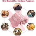thumbnail image 5 of Gifts for College Girls, Inspirational Blankets for Women, Pink Gifts for Women, Pink Christmas Throw Blanket for Women, Motivational Gifts for Friends Women, to My Badass Daughter Blanket 50x60, 5 of 6