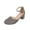 Gray, variant on Women Closed Toe Embroidery Chunky Block Heel Sandals Vintage Mary Jane Flats Girls Closed Toe Dolly Shoes Pink Women Sandal