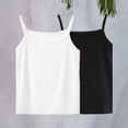 thumbnail image 2 of GiLiling Toddler Baby Girls 2 PCS Tank Top Sleeveless Loose Camisole Thin Strap Solid Summer Dance Beachwear (Navy, 5-6 Years), 2 of 9