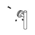 thumbnail image 1 of Kohler K-1153944-CP Lever Handle Base Kit - Polished Chrome, 1 of 1
