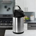 thumbnail image 4 of MegaChef 3L Stainless Steel Airpot, Hot Water Dispenser for Coffee and Tea, 4 of 5